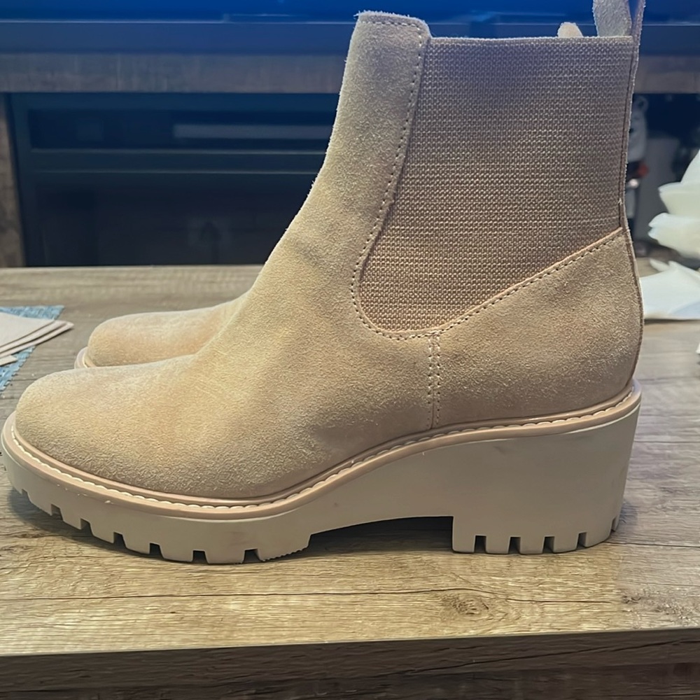 Dolce vita - camel suede boots- size 8